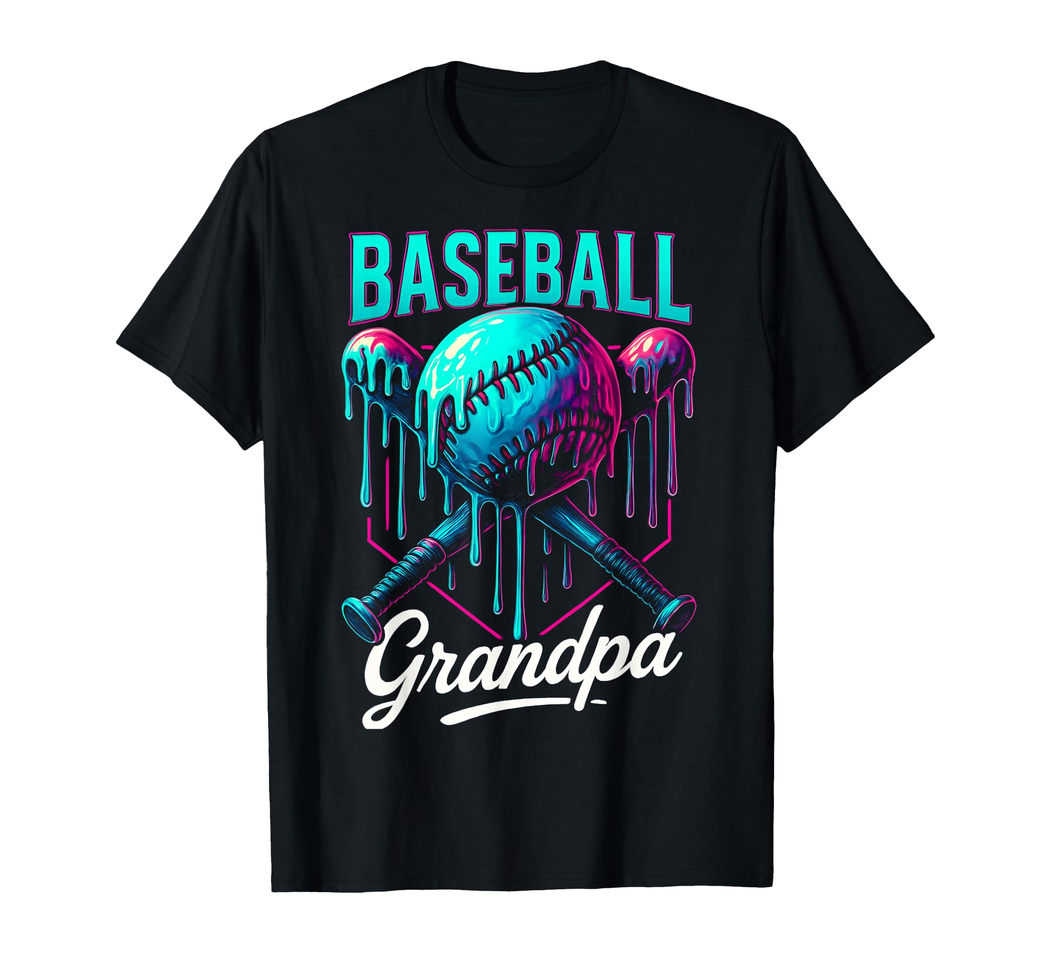 Baseball Drip Grandpa Ice Cream Baseball T-Shirt - Unique Graphic Unisex - T-Shirt, Sweatshirt, Hoodie