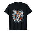 Tiger Playing Soccer Funny Animal T-Shirt - Novelty Apparel for Adults - T-Shirt, Sweatshirt, Hoodie