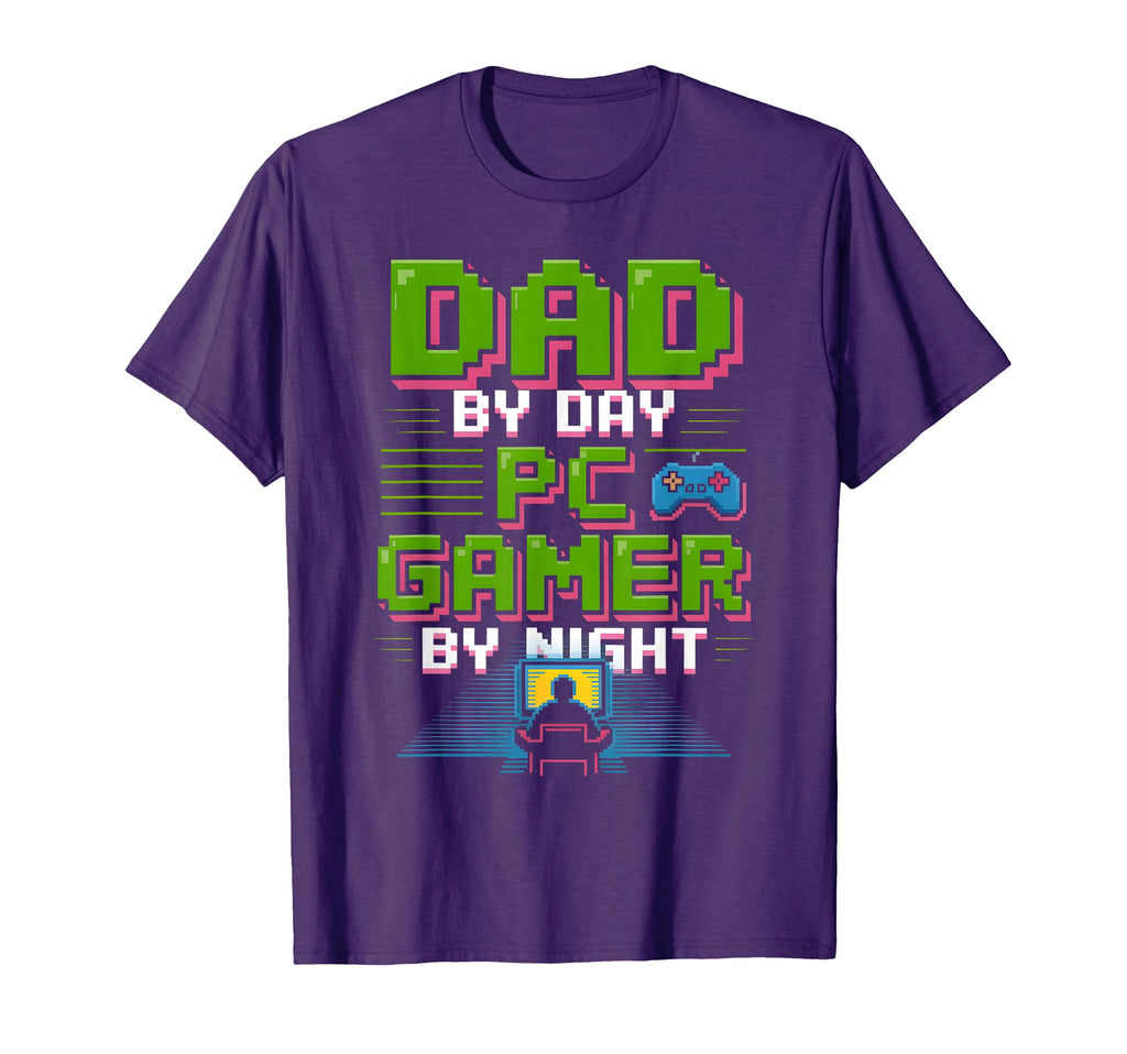 Dad Day Pc Gamer Night Funny Video T-Shirt - Unique Graphic for Adults - T-Shirt, Sweatshirt, Hoodie