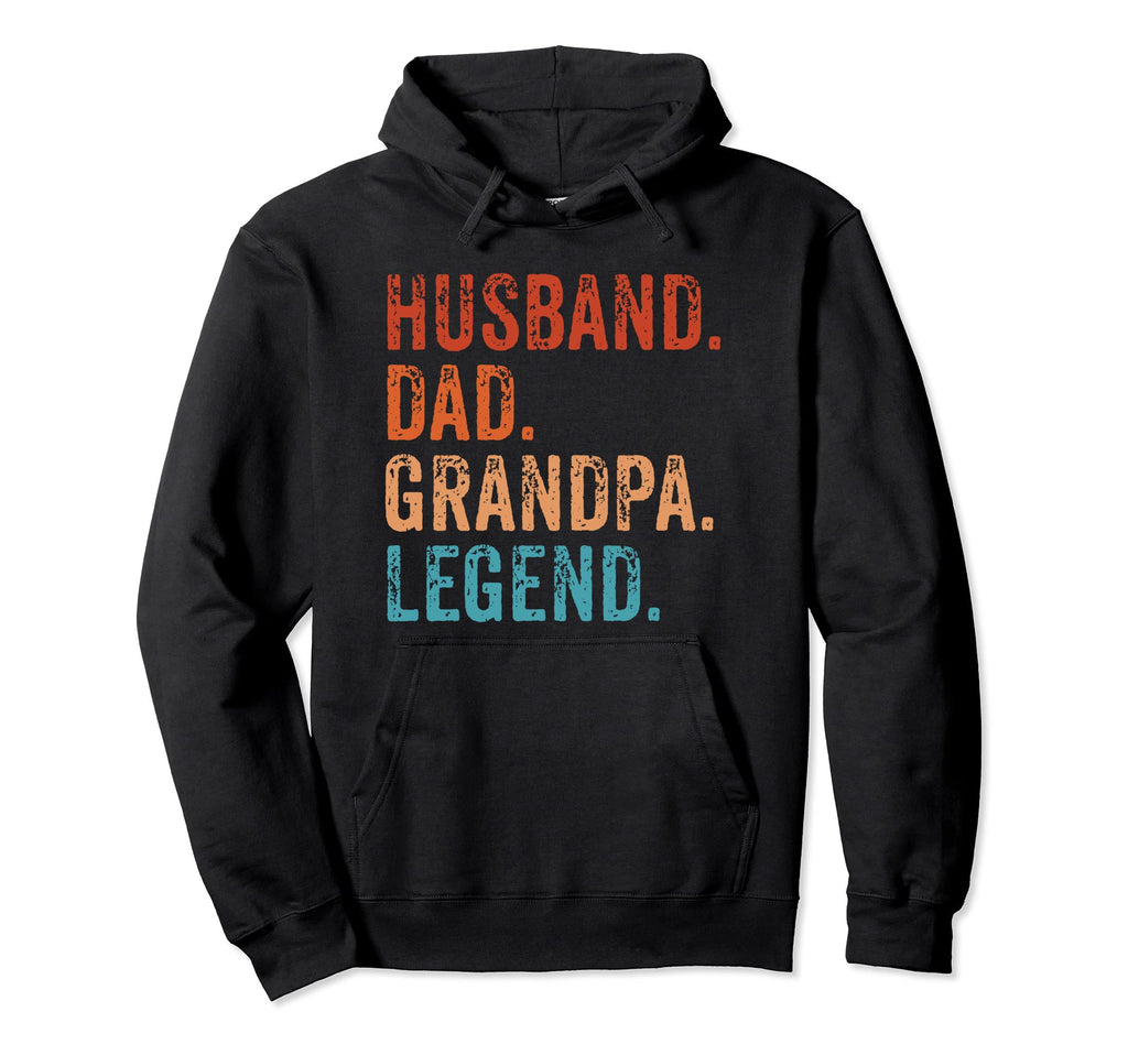 Husband Dad Grandpa Legend Grandpa Hoodie - Minimalist Print Unisex - T-Shirt, Sweatshirt, Hoodie