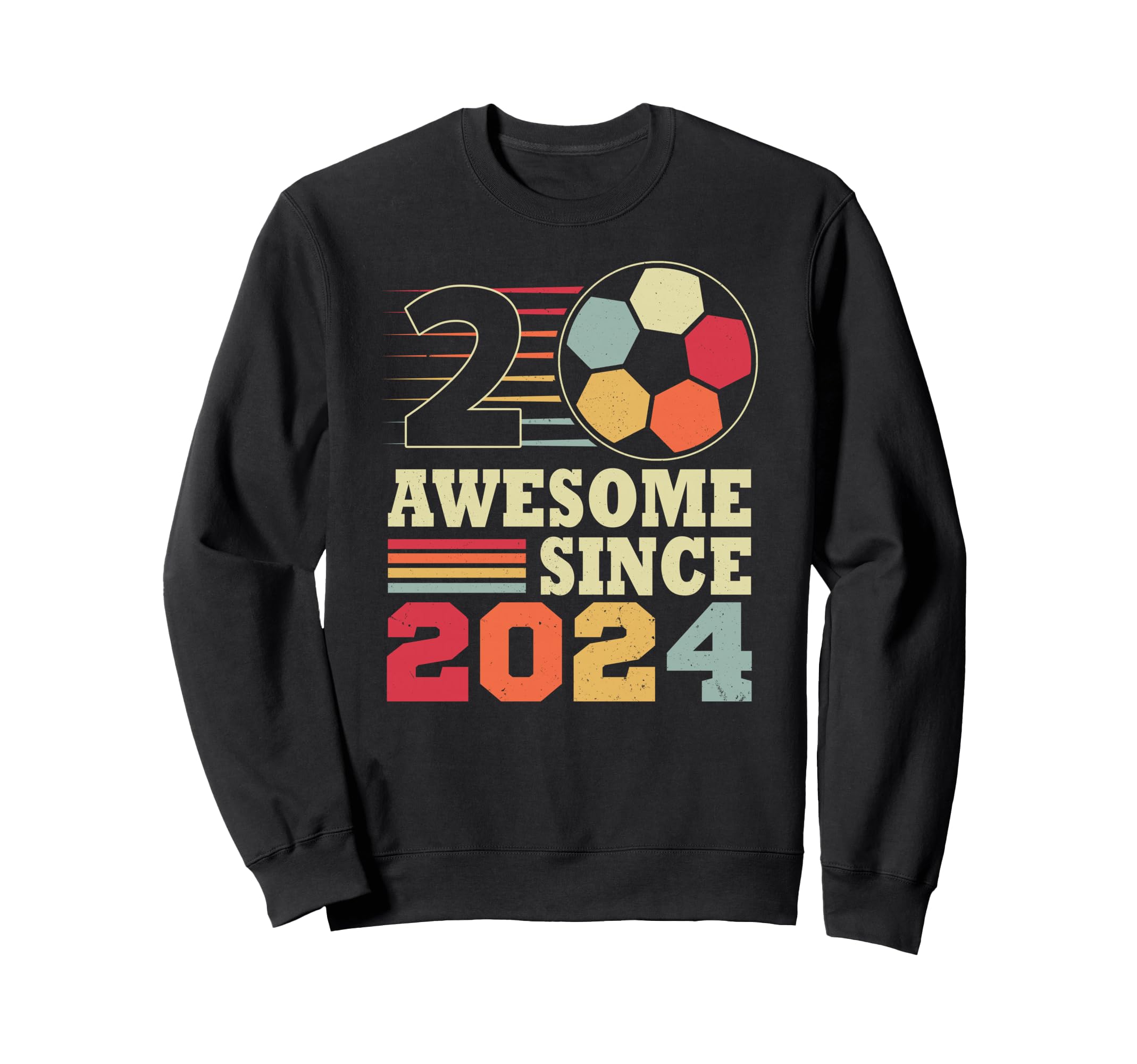 Awesome 2 Since 2024 Soccer 2Nd Sweatshirt - Graphic Print Men Women - T-Shirt, Sweatshirt, Hoodie