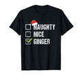 Naughty Nice Ginger Redhead Santa T-Shirt - Aesthetic Graphic for Adults - T-Shirt, Sweatshirt, Hoodie