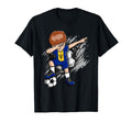 Dabbing Soccer Barbados Jersey Barbadian T-Shirt - Minimalist Print Unisex - T-Shirt, Sweatshirt, Hoodie