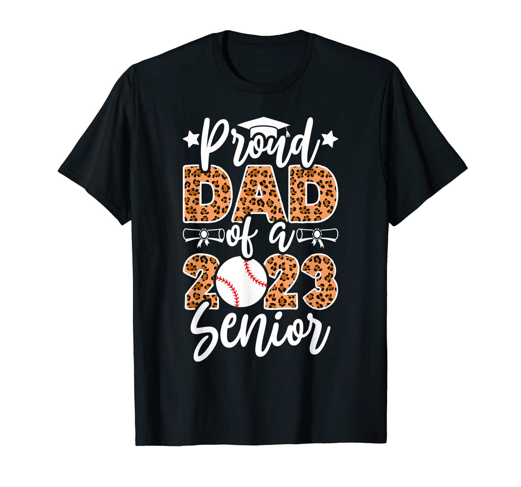 Proud Senior Dad Class 2023 Baseball Dad T-Shirt - Custom Art Print Unisex - T-Shirt, Sweatshirt, Hoodie