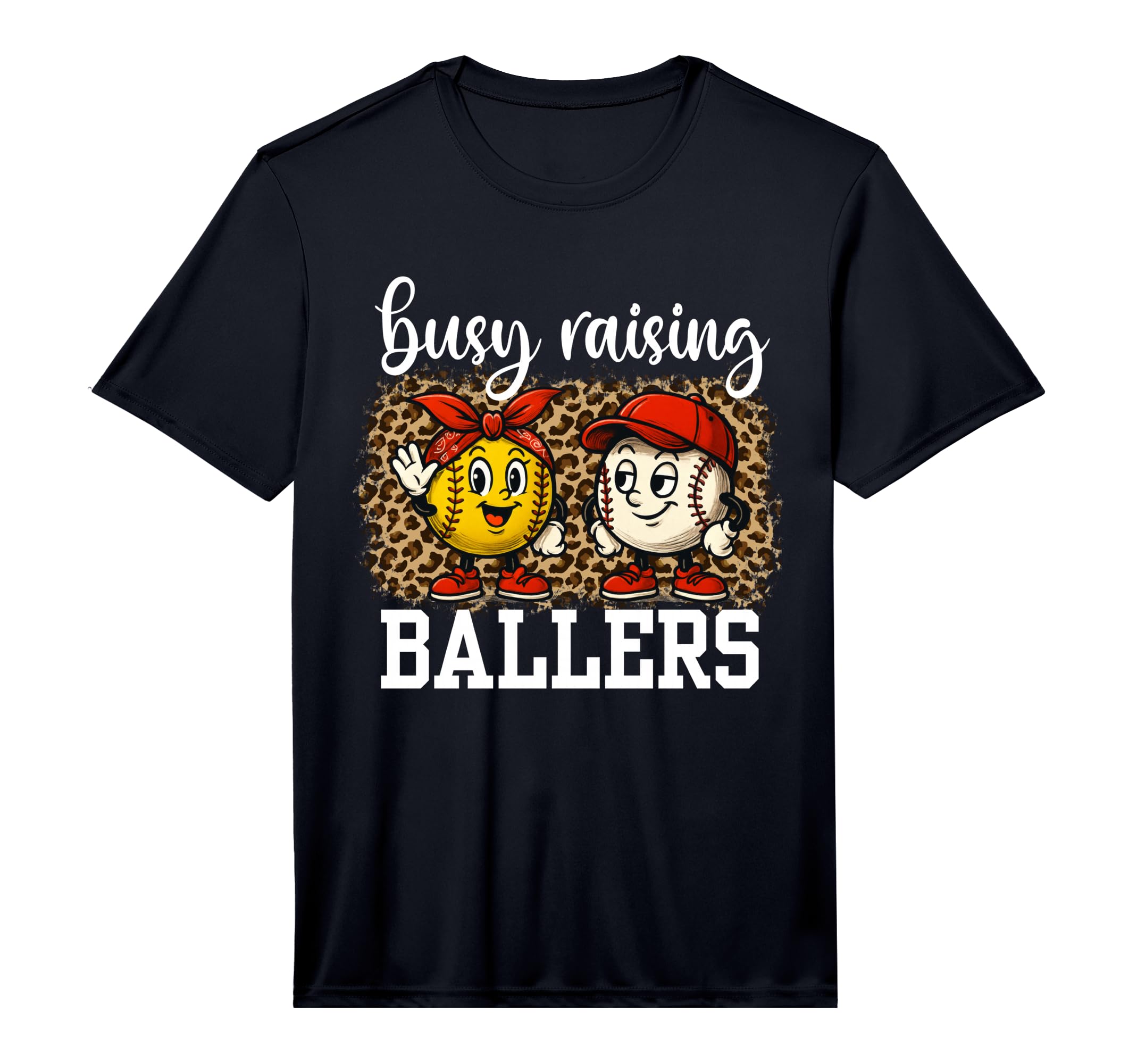 Busy Raising Ballers Softball And T-Shirt - Unique Graphic for Adults - T-Shirt, Sweatshirt, Hoodie