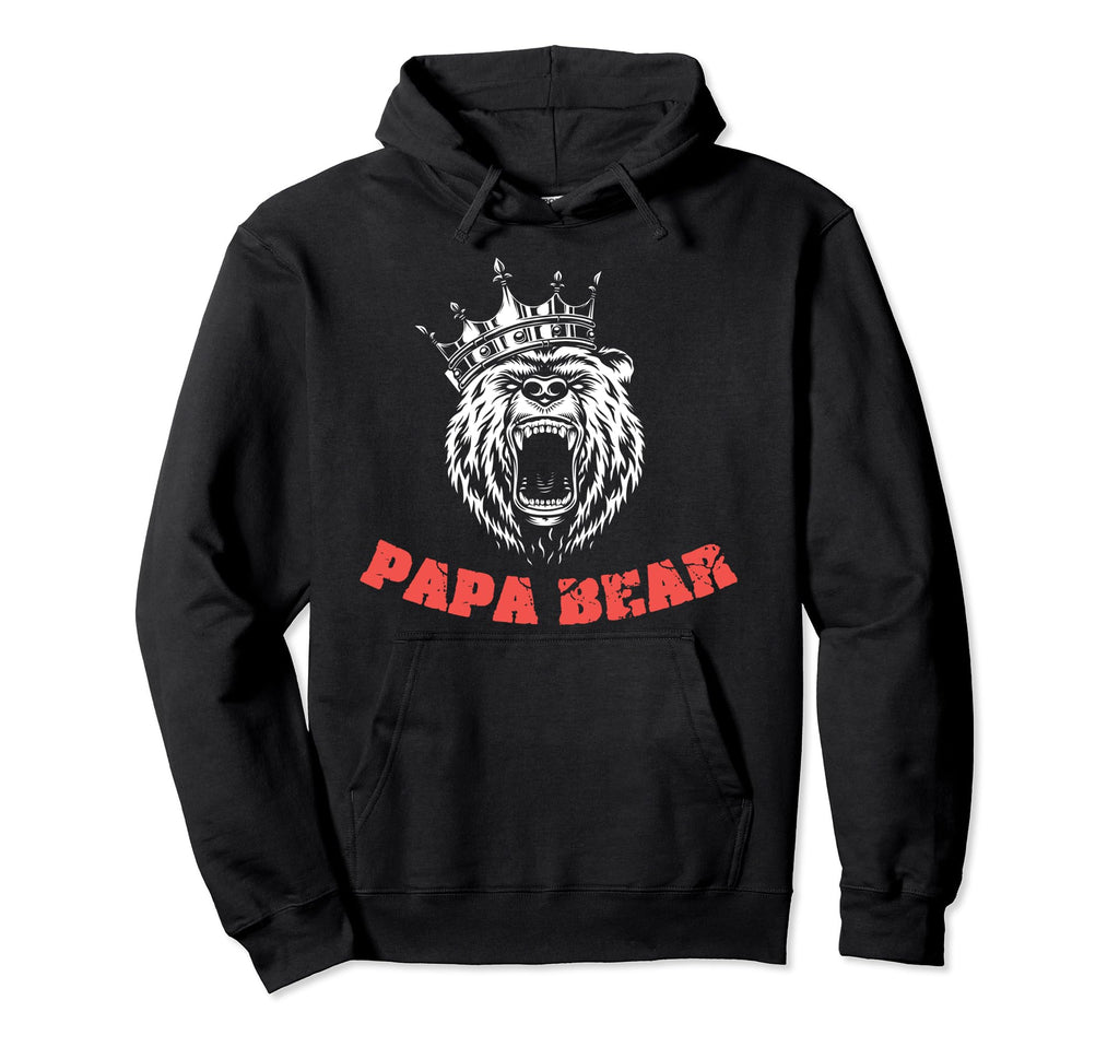 King Papa Bear Animal King Forest Hoodie - Fun Novelty Design Unisex - T-Shirt, Sweatshirt, Hoodie