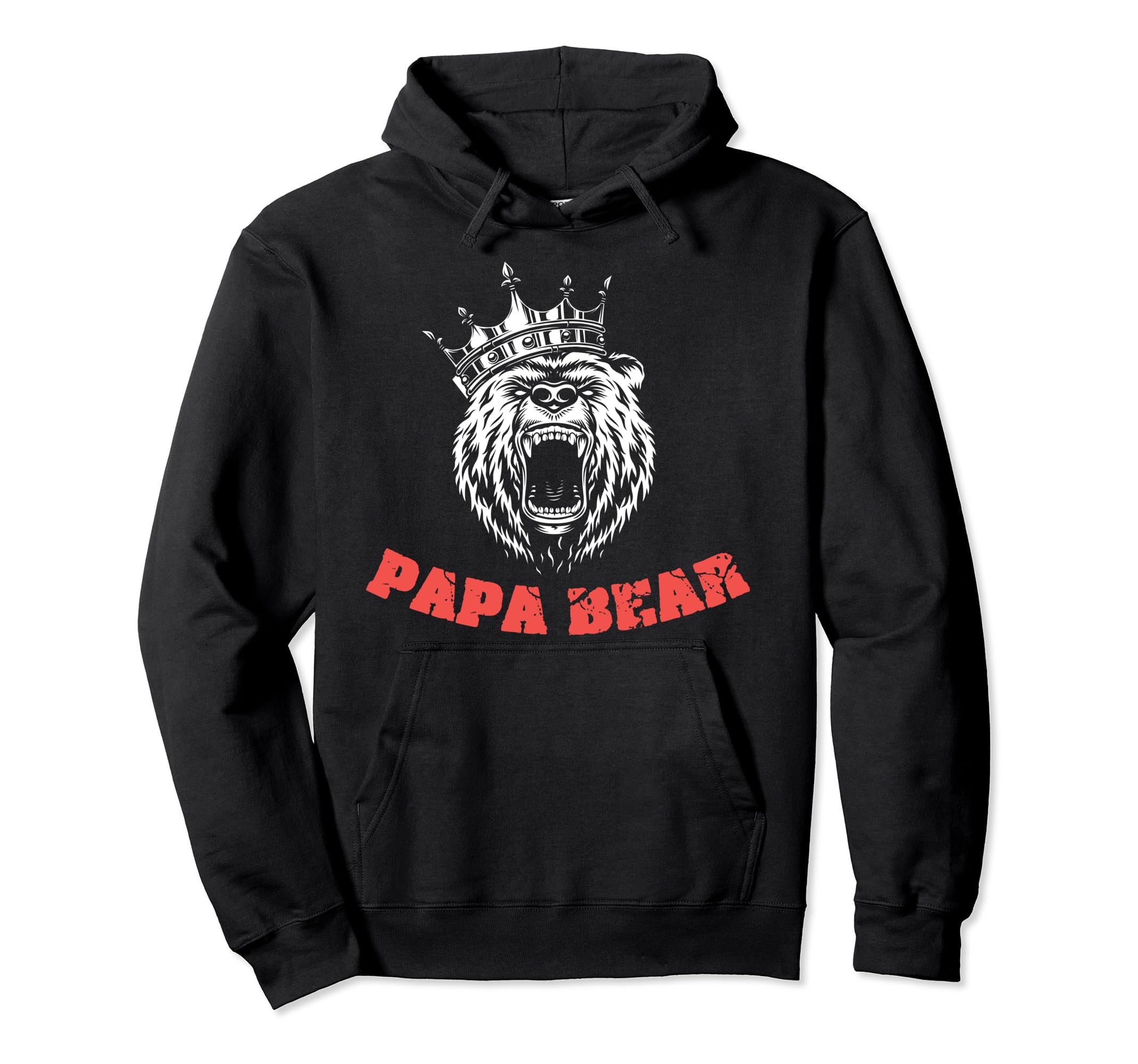 King Papa Bear Animal King Forest Hoodie - Fun Novelty Design Unisex - T-Shirt, Sweatshirt, Hoodie