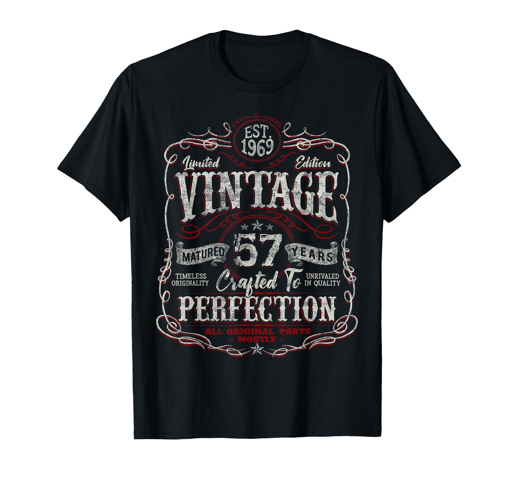 1969 57 Year Old 57Th Birthday T-Shirt - Unique Graphic Unisex - T-Shirt, Sweatshirt, Hoodie