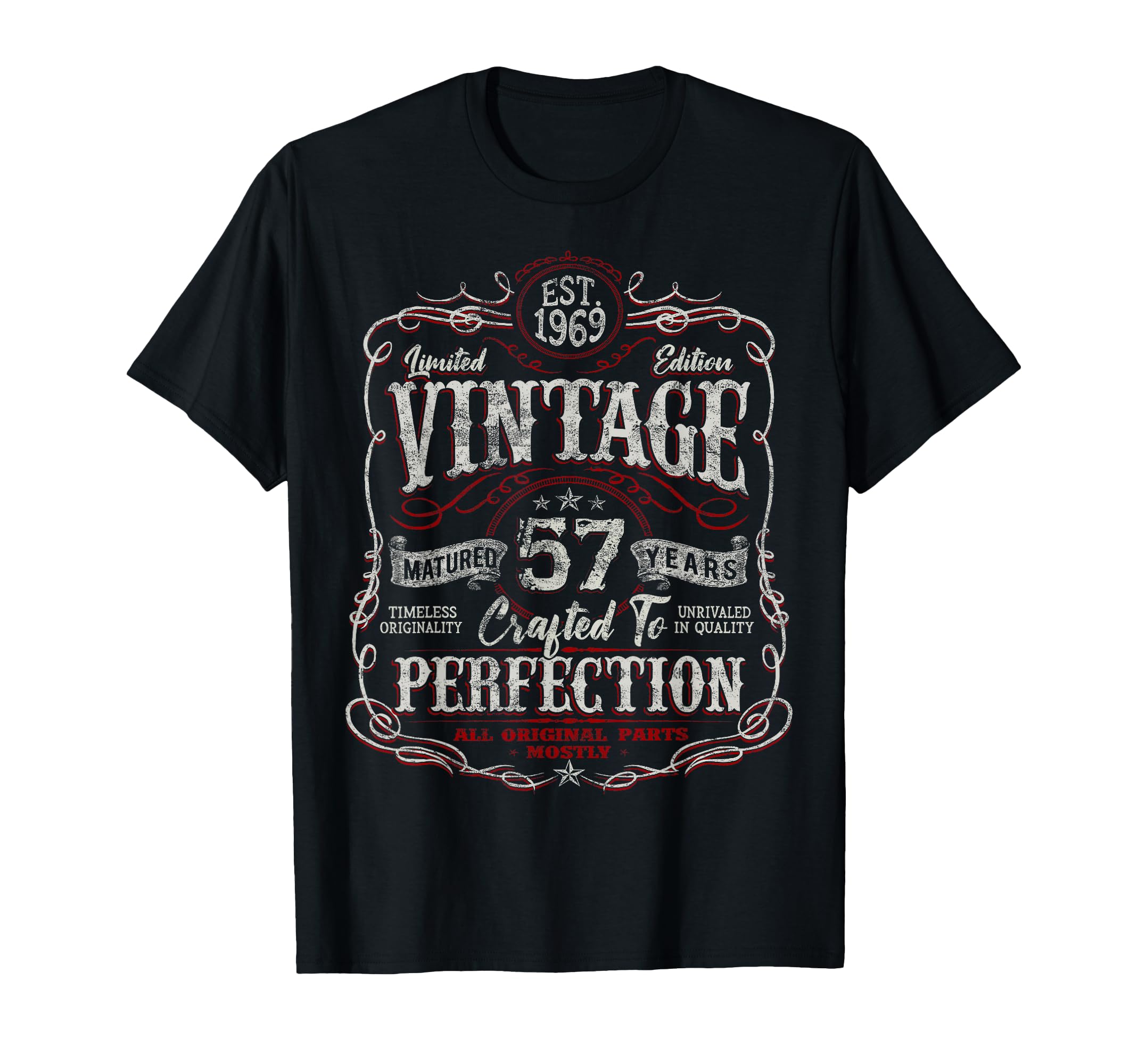 1969 57 Year Old 57Th Birthday T-Shirt - Unique Graphic Unisex - T-Shirt, Sweatshirt, Hoodie
