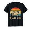 Shark Dad Shark Lovers Daddy T-Shirt - Aesthetic Graphic for Adults - T-Shirt, Sweatshirt, Hoodie