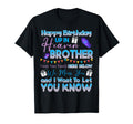 Happy Birthday Brother Angel Heaven T-Shirt - Graphic Print Unisex - T-Shirt, Sweatshirt, Hoodie