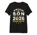Mens Proud Son 2026 Graduate Mom Dad T-Shirt - Custom Art Print Men Women - T-Shirt, Sweatshirt, Hoodie