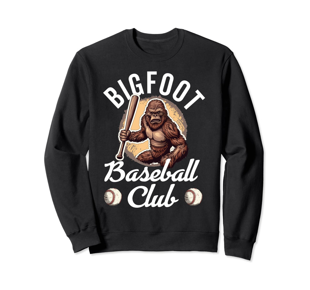 Bigfoot Baseball Dad Sasquatch Sweatshirt - Trendy Graphic Men Women - T-Shirt, Sweatshirt, Hoodie
