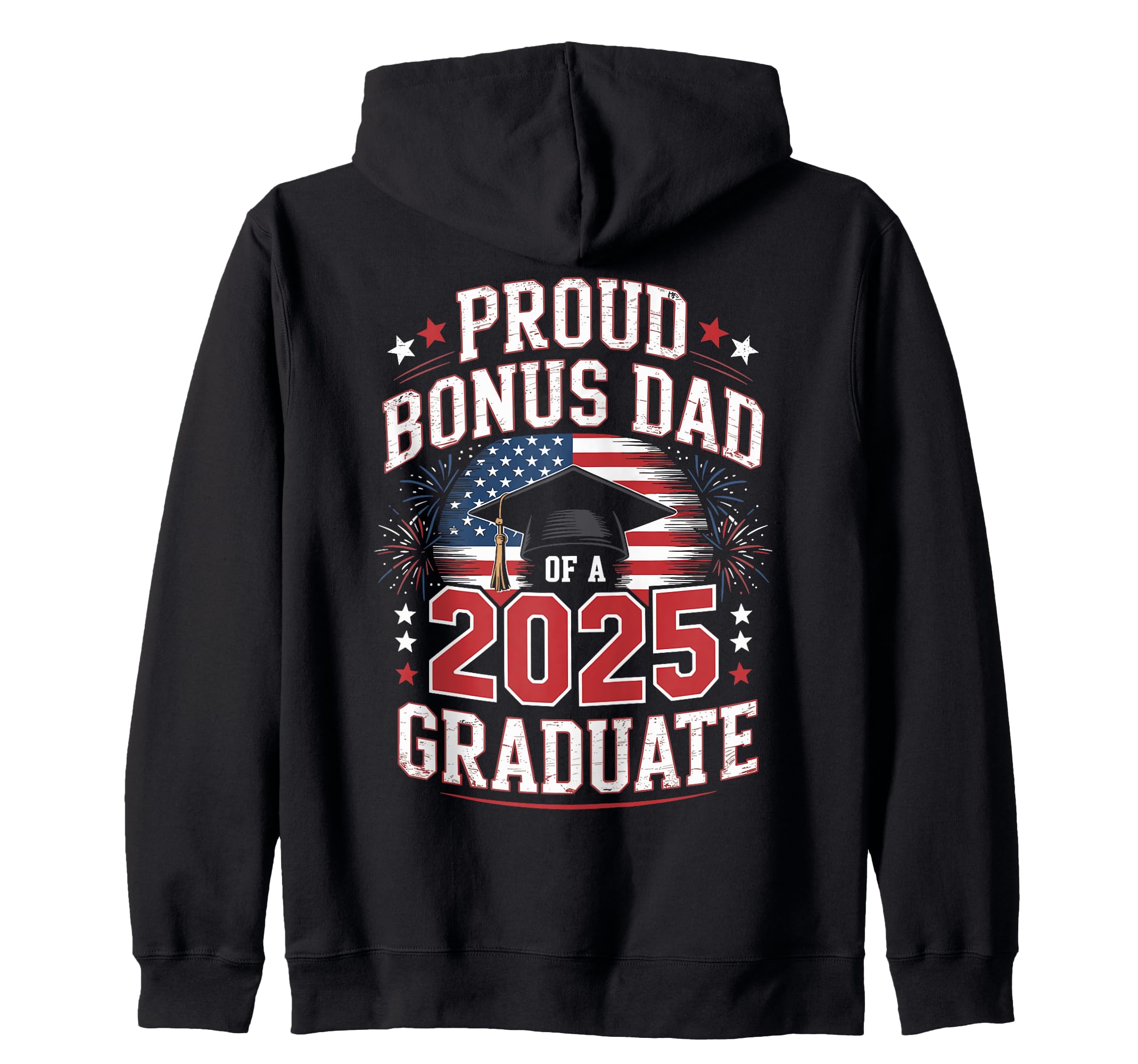 Red White Blue 2025 Graduation Party Sweatshirt - Trendy Graphic Men Women - T-Shirt, Sweatshirt, Hoodie