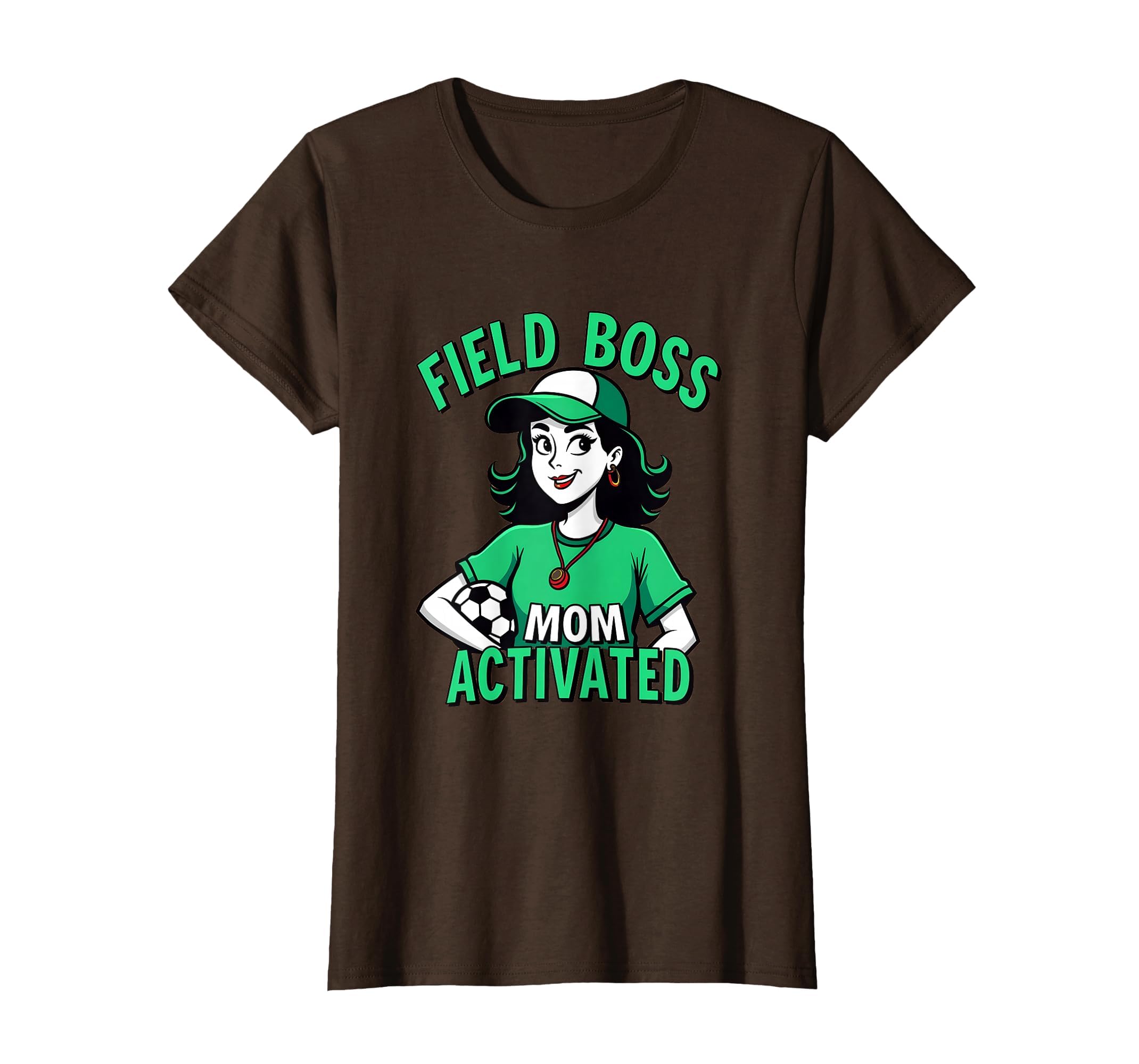 Field Boss Mom Activated Soccer Parent T-Shirt - Graphic Print for Adults - T-Shirt, Sweatshirt, Hoodie