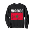 Moorish American Morocco Flag Sweatshirt - Minimalist Print Men Women - T-Shirt, Sweatshirt, Hoodie