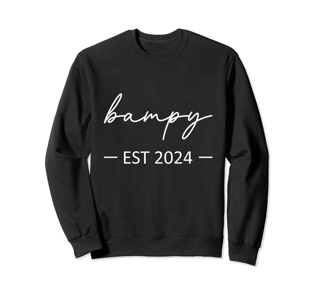 Bampy Est 2024 New Dad Dad Grandpa Sweatshirt - Custom Art Print Men Women - T-Shirt, Sweatshirt, Hoodie