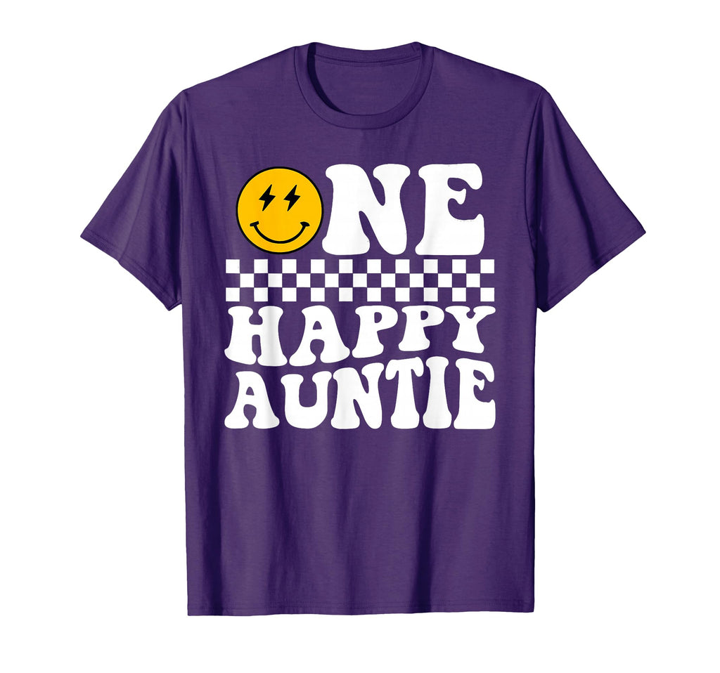 One Happy Dude 1St Birthday One Auntie T-Shirt - Novelty Apparel Men Women - T-Shirt, Sweatshirt, Hoodie