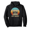 Mens Cat Daddy Funny Cat Lover Gift Hoodie - Minimalist Print Men Women - T-Shirt, Sweatshirt, Hoodie
