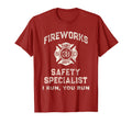 Funny Fireworks Safety Specialist T-Shirt - Graphic Print Men Women - T-Shirt, Sweatshirt, Hoodie