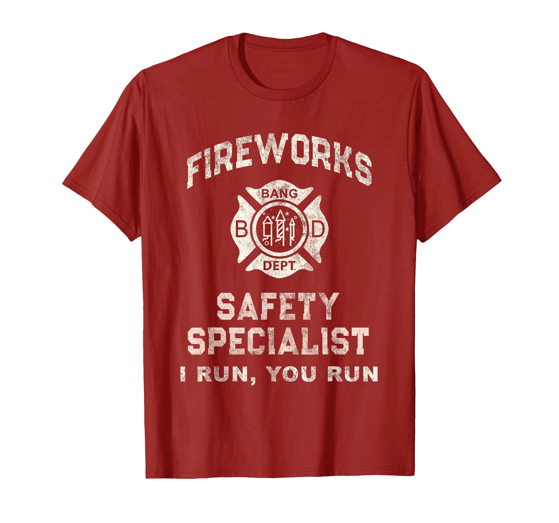 Funny Fireworks Safety Specialist T-Shirt - Graphic Print Men Women - T-Shirt, Sweatshirt, Hoodie