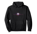 Soccer Heartbeat Minimalist Hoodie - Streetwear Style Unisex - T-Shirt, Sweatshirt, Hoodie