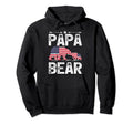 Bear Lover American Flag Papa Bear Hoodie - Novelty Apparel for Adults - T-Shirt, Sweatshirt, Hoodie