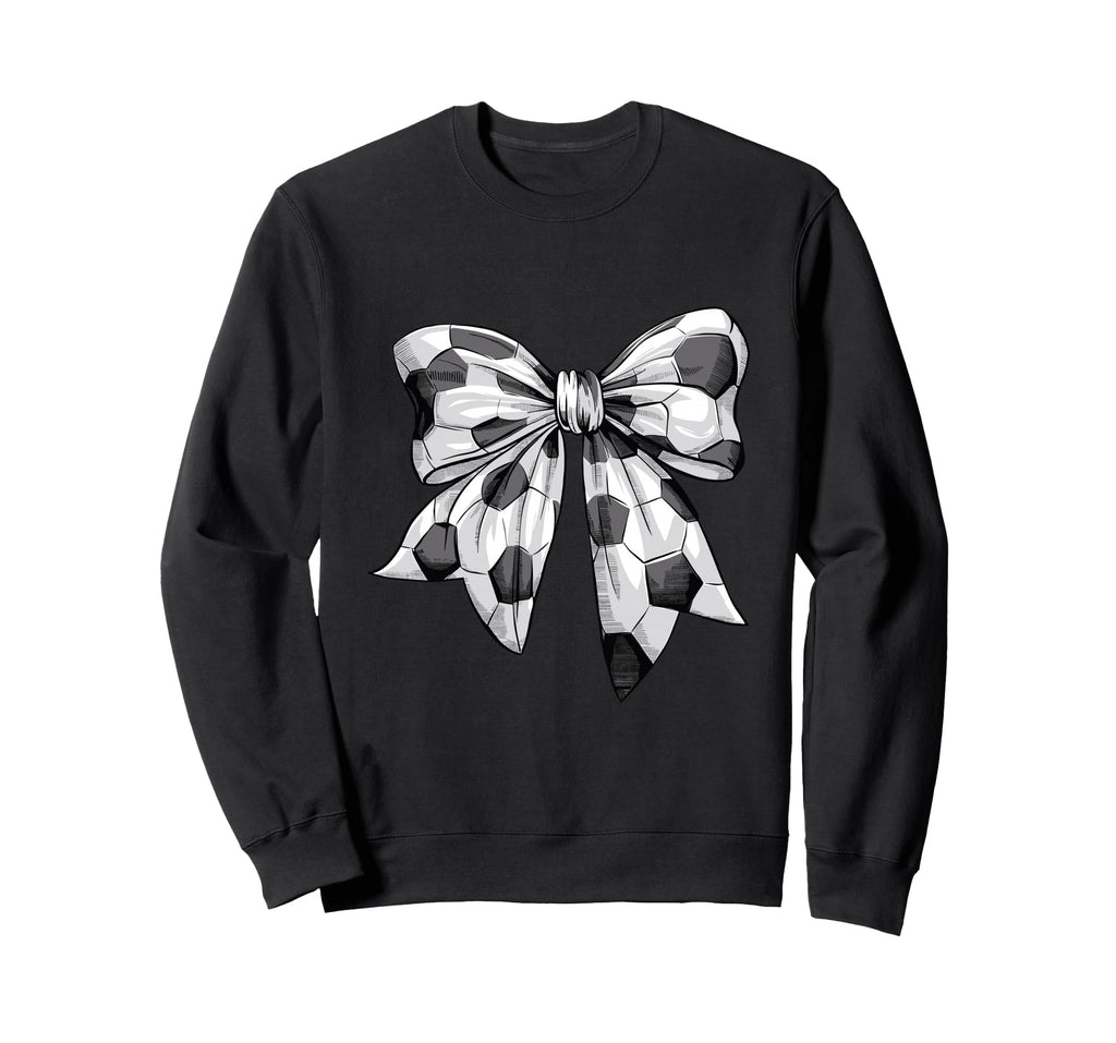 Coquette Bow Soccer Ball Mom Life Game Sweatshirt - Trendy Graphic Unisex - T-Shirt, Sweatshirt, Hoodie