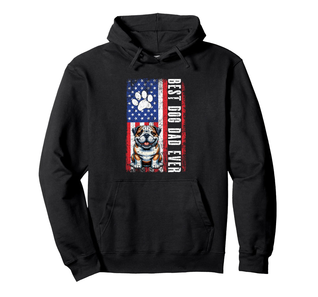 Best Dog Dad Ever Fathers Day Hoodie - Fun Novelty Design Men Women - T-Shirt, Sweatshirt, Hoodie