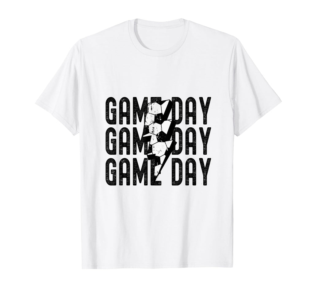 Game Day Soccer Lightning Funny Soccer T-Shirt - Aesthetic Graphic Unisex - T-Shirt, Sweatshirt, Hoodie
