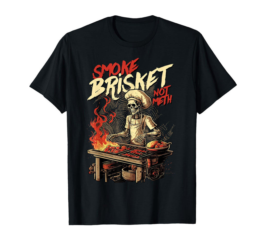 Funny Bbq Skeleton Grilling Master T-Shirt - Minimalist Print Men Women - T-Shirt, Sweatshirt, Hoodie