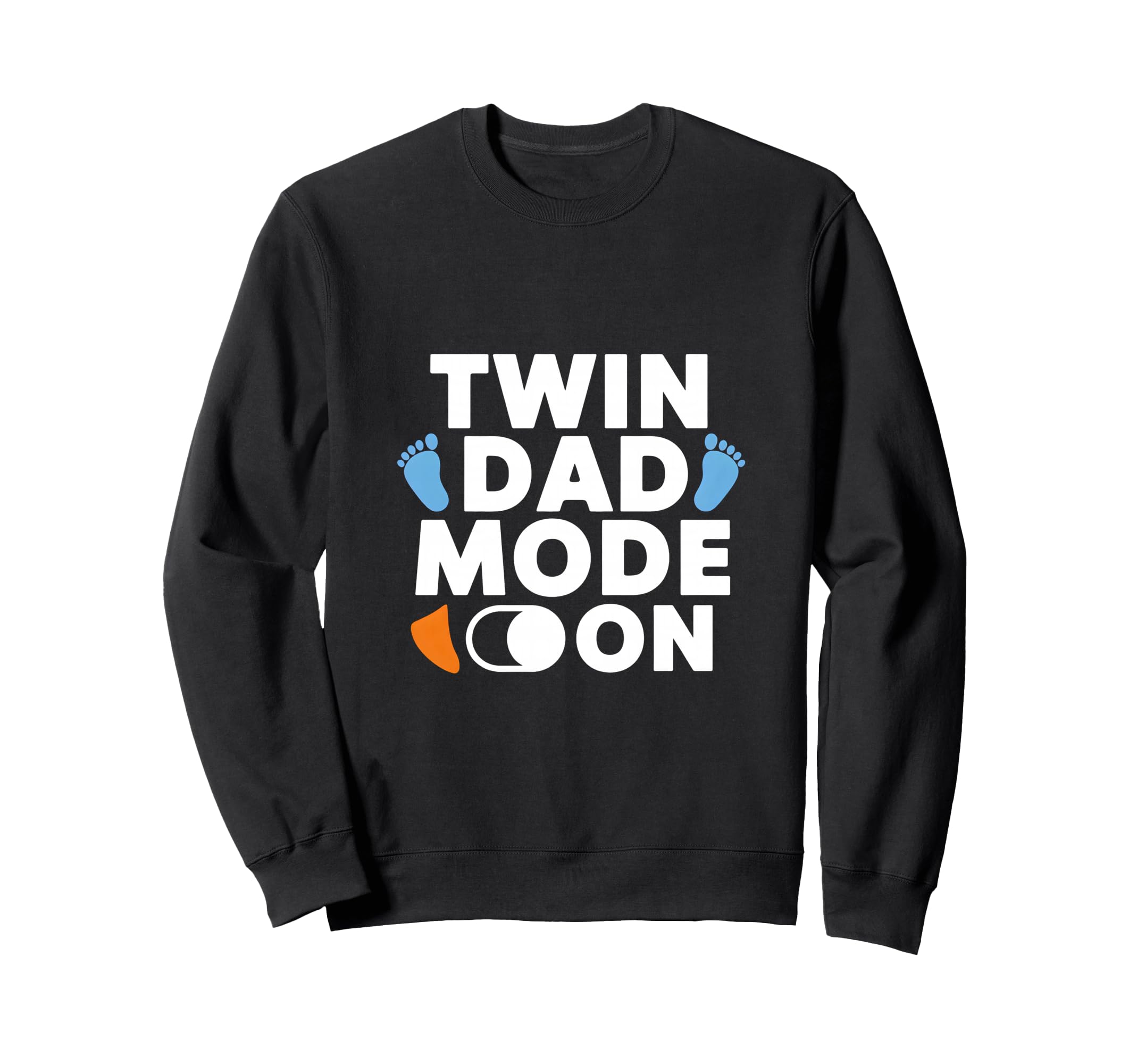 Twin Dad Mode Father Sweatshirt - Minimalist Print for Adults - T-Shirt, Sweatshirt, Hoodie