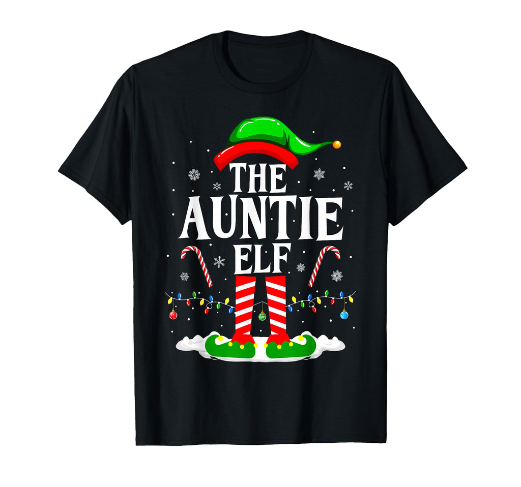 Auntie Elf Funny Elf Matching Family T-Shirt - Unique Graphic for Adults - T-Shirt, Sweatshirt, Hoodie