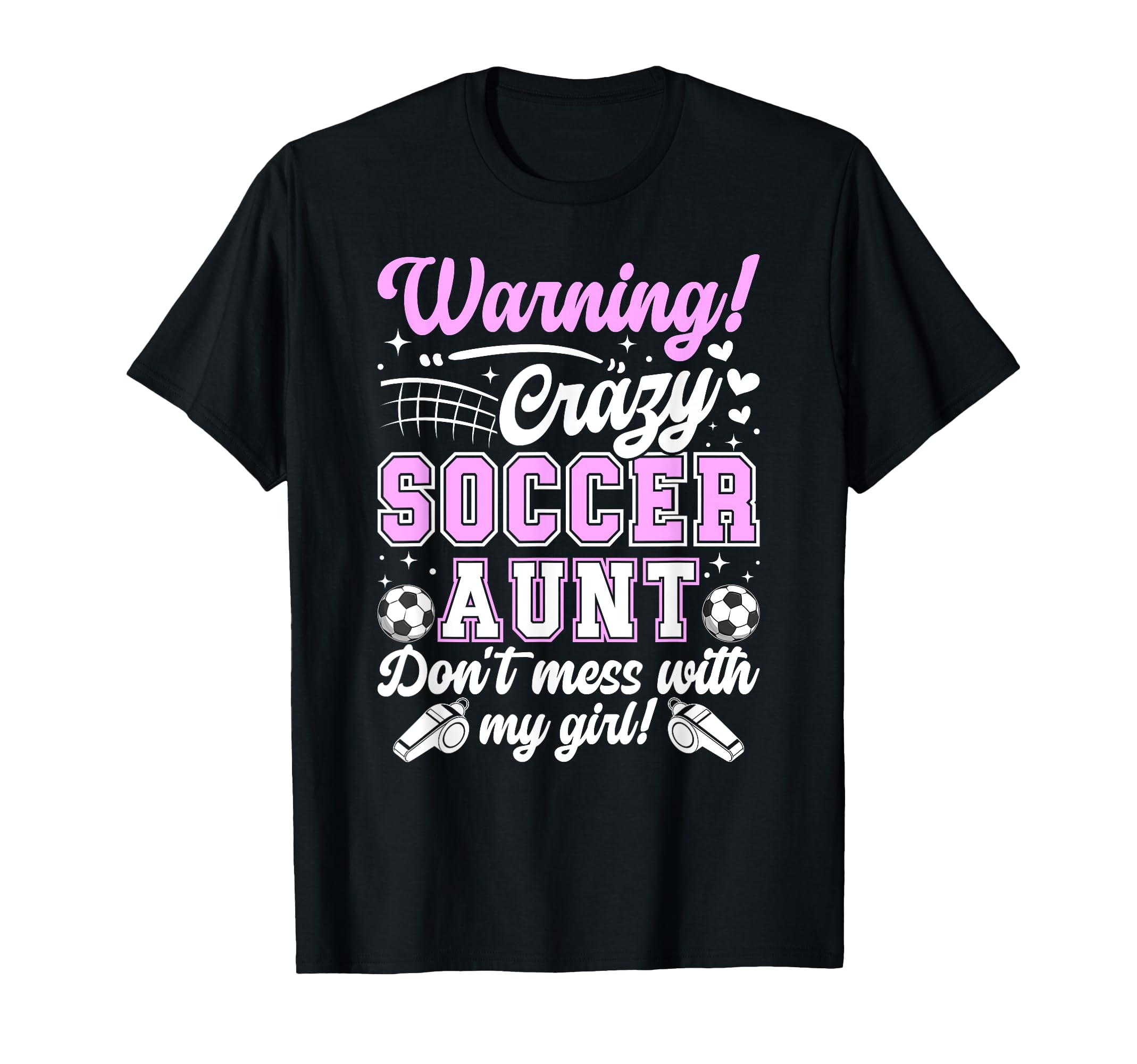 Crazy Soccer Aunt Soccer Player Auntie T-Shirt - Graphic Print for Adults - T-Shirt, Sweatshirt, Hoodie