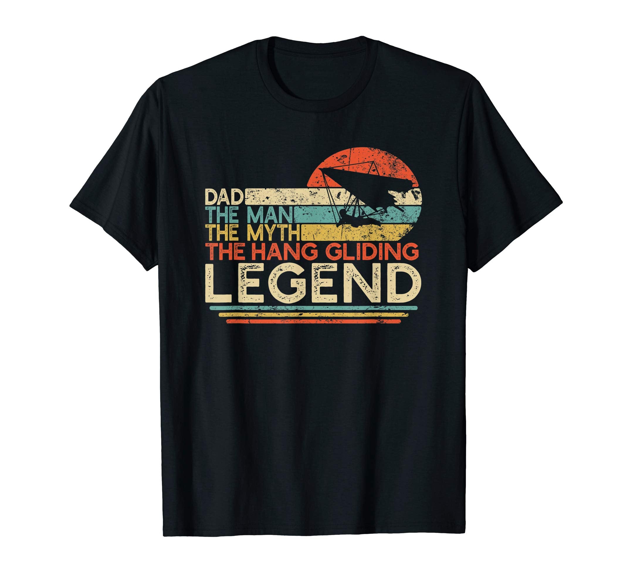Mens Hang Gliding Dad Myth Legend T-Shirt - Graphic Print Unisex - T-Shirt, Sweatshirt, Hoodie