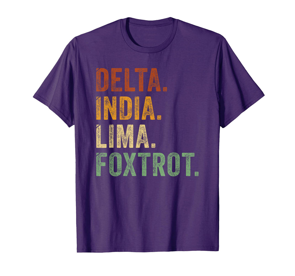 Delta India Lima Foxtrot Dilf Father Dad T-Shirt - Custom Art Print Unisex - T-Shirt, Sweatshirt, Hoodie