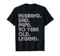 Husband Dad Papa 90 Year Old Legend T-Shirt - Custom Art Print for Adults - T-Shirt, Sweatshirt, Hoodie