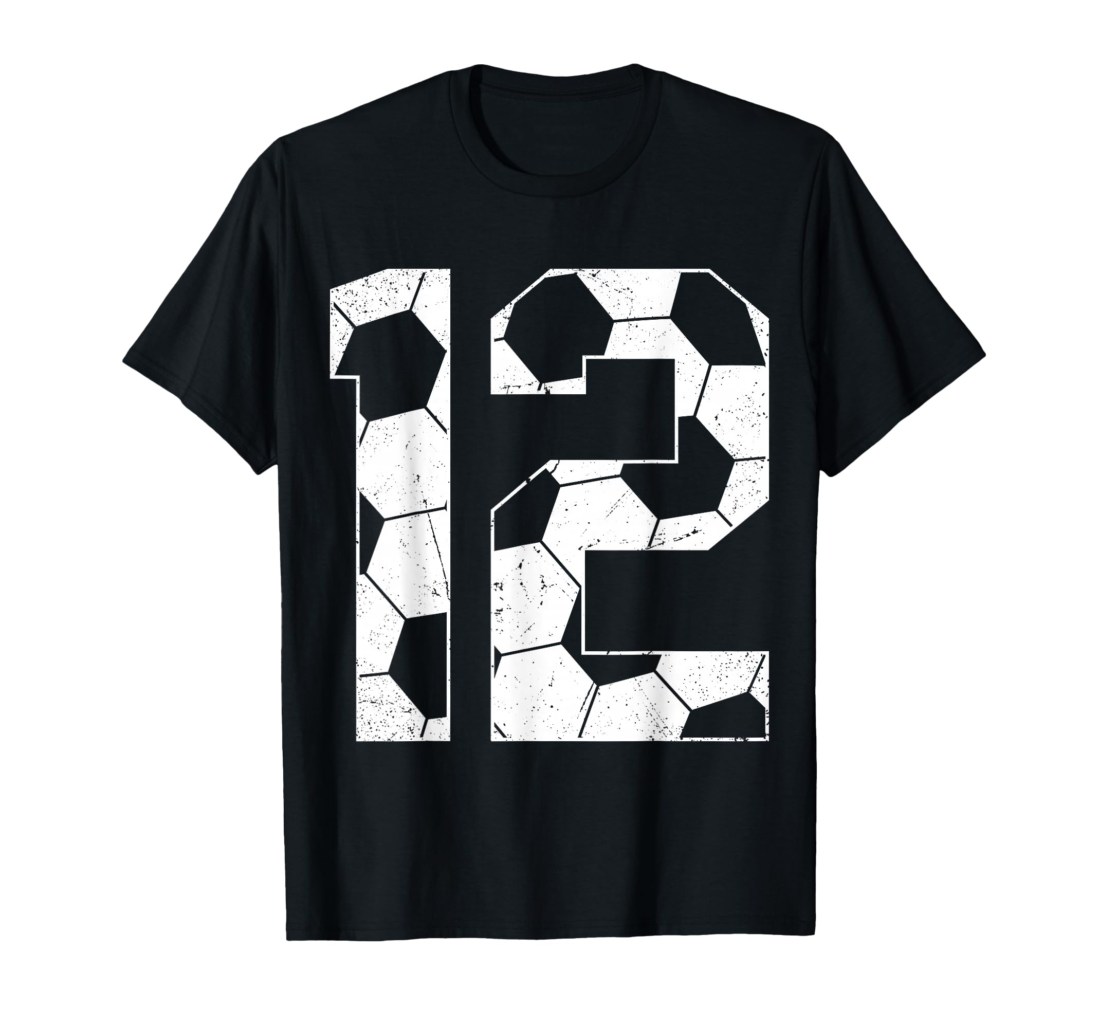 12Th Birthday Soccer Player Football 12 T-Shirt - Custom Art Print Unisex - T-Shirt, Sweatshirt, Hoodie