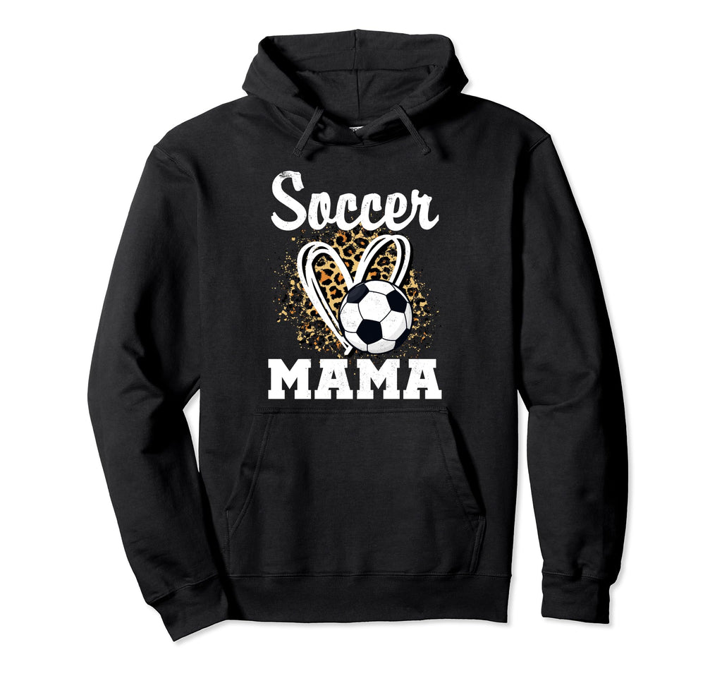 Soccer Mama Leopard Heart Matching Hoodie - Aesthetic Graphic Men Women - T-Shirt, Sweatshirt, Hoodie