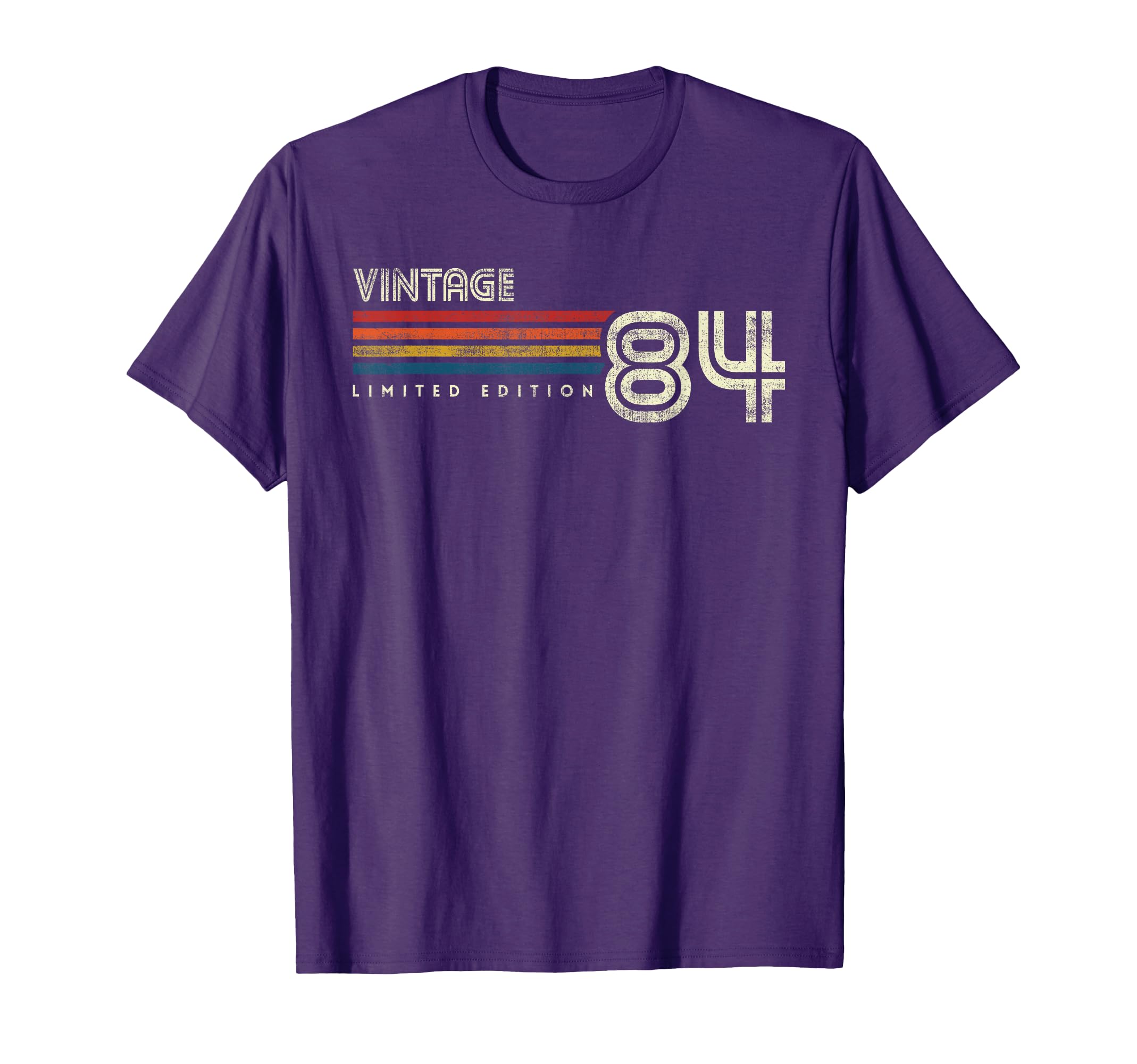1984 Chest Stripe Birthday T-Shirt - Aesthetic Graphic Unisex - T-Shirt, Sweatshirt, Hoodie