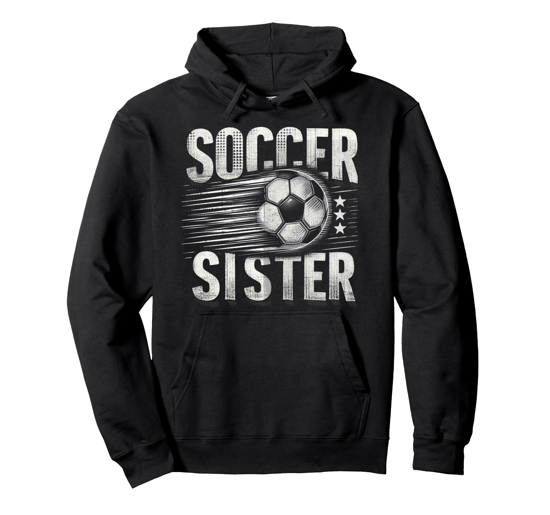 Soccer Sister Football Lover Gifts Hoodie - Graphic Print for Adults - T-Shirt, Sweatshirt, Hoodie