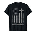 Best Dad Ever Christian Patriotic T-Shirt - Aesthetic Graphic for Adults - T-Shirt, Sweatshirt, Hoodie