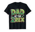 Dad Two Rex Birthday Dinosaur Family T-Shirt - Trendy Graphic for Adults - T-Shirt, Sweatshirt, Hoodie