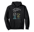 Daddy Daughter Squad Chalk Sketch Funny Hoodie - Custom Art Print Unisex - T-Shirt, Sweatshirt, Hoodie