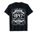 1947 78 Years Old Gifts 78Yr 78Th T-Shirt - Novelty Apparel for Adults - T-Shirt, Sweatshirt, Hoodie