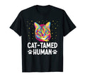 Cat Tamed Human Cat Lover Friends T-Shirt - Aesthetic Graphic for Adults - T-Shirt, Sweatshirt, Hoodie