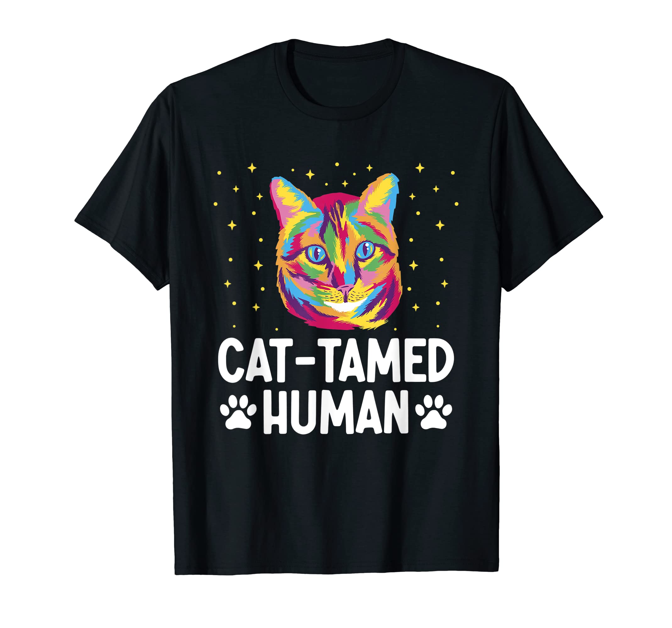 Cat Tamed Human Cat Lover Friends T-Shirt - Aesthetic Graphic for Adults - T-Shirt, Sweatshirt, Hoodie