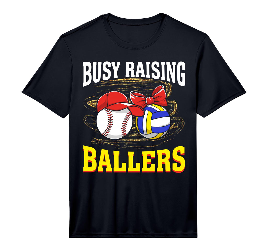 Busy Raising Ballers Baseball T-Shirt - Trendy Graphic Men Women - T-Shirt, Sweatshirt, Hoodie