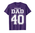 Custom Proud Volleyball Dad Number 40 T-Shirt - Trendy Graphic Men Women - T-Shirt, Sweatshirt, Hoodie