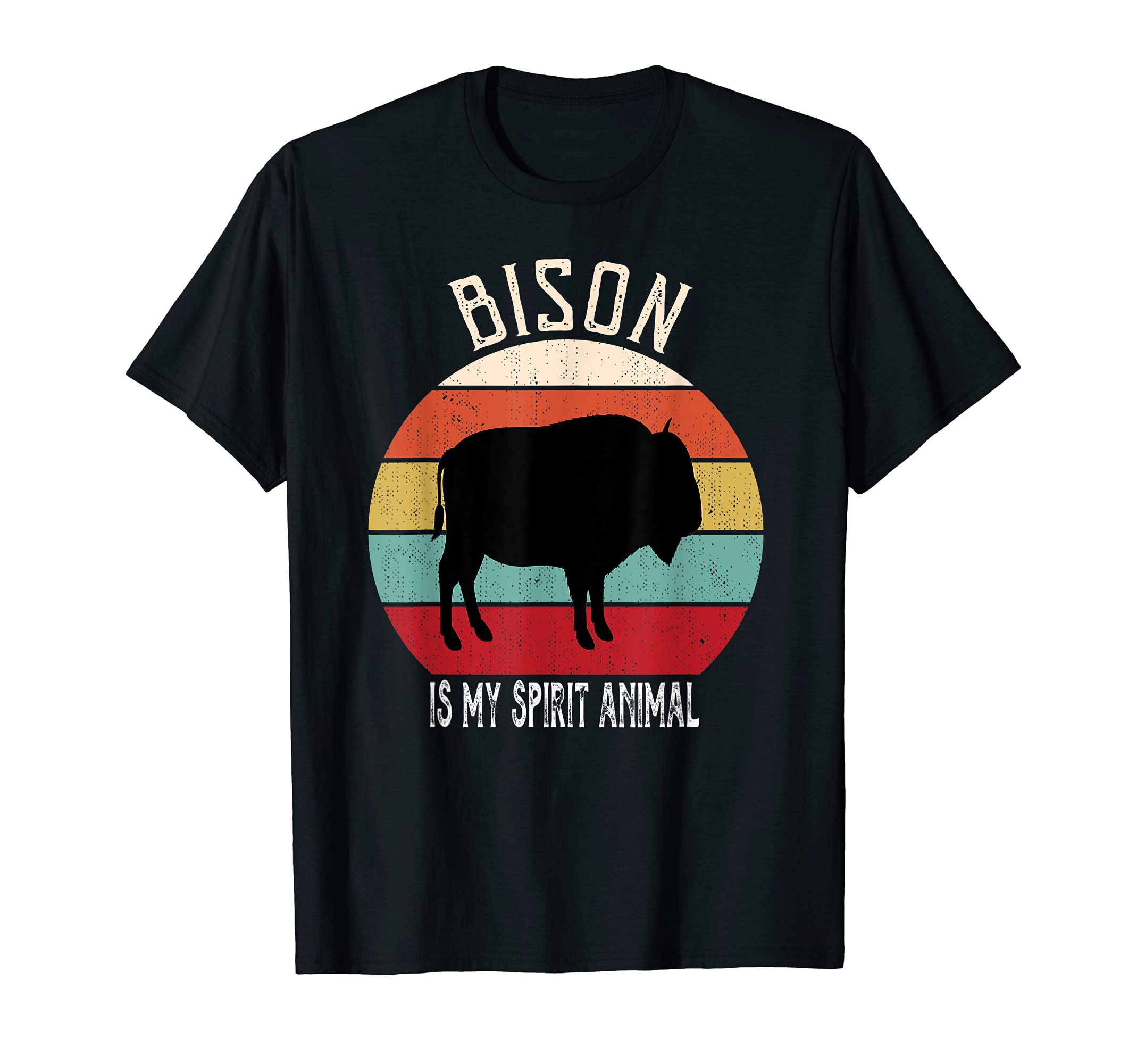 Funny Bison Is My Spirit Animal Lover T-Shirt - Aesthetic Graphic Unisex - T-Shirt, Sweatshirt, Hoodie